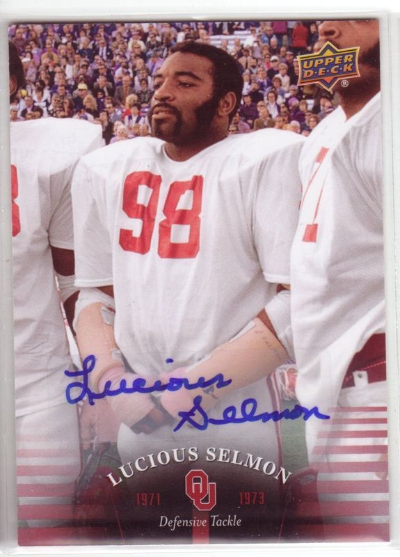 2011 Upper Deck Oklahoma Autograph #24 Lucious Selmon