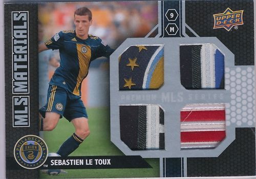 2011 UD Soccer Premium Patch MLS Sebastien Le Toux