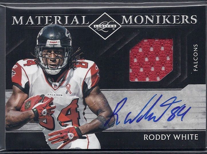 2011 Panini Limited Roddy White Material Monikers