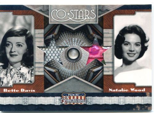 2011 Panini Americana Co-Stars Bettie Davis - Natalie Wood