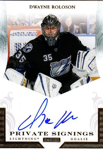 2010-11 Panini Zenith Dwayne Roloson Autograph Private Signings