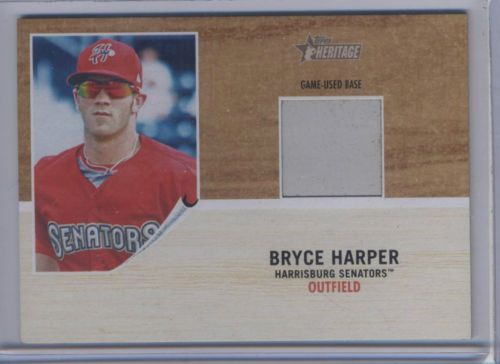 2011 Topps Heritage Bryce Harper Base Relic Card
