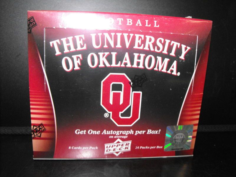 2011 Upper Deck University of Oklahoma NCAA Football Box