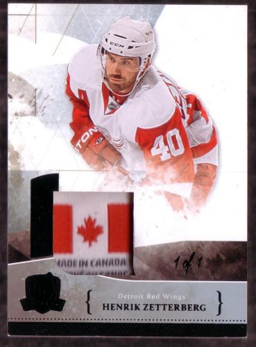 2010-11 The Cup Henrik Zetterberg 1/1 Canada Laundry Tag