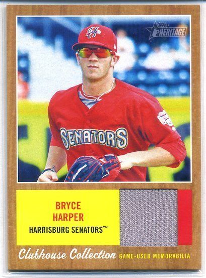 2011 Topps Heritage Bryce Harper Jersey Card
