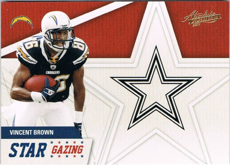 2011 Panini Absolute Vincent Brown Star Gazing Insert