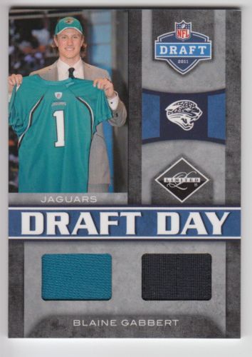 2011 Panini Limited Blaine Gabbert Dual Draft Day Combo