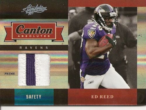 2011 Panini Absolute Ed Reed Canton Jersey Patch