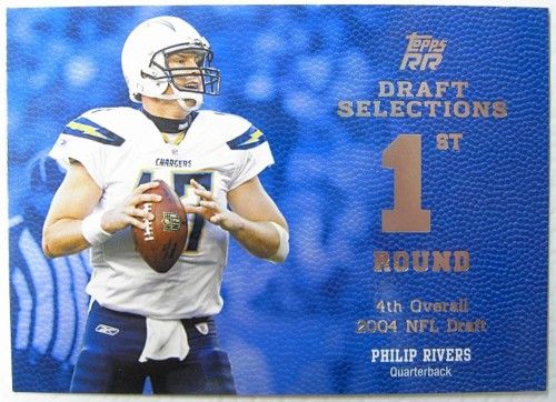 2011 Topps Rising Rookie Philip Rivers Draft Selections