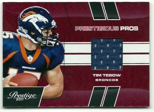 2011 Prestige Tim Tebow Jersey Card