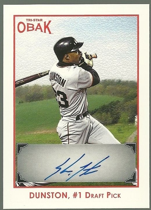 2011 TriStar Obak Shawn Dunston Autograph