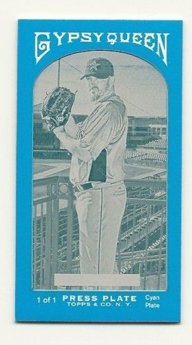 2011 Gypsy Queen Brett Myers Cyan Printing Plate 1/1