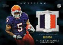 2011 Topps Inception Football Mikel Leshoure Relic Jersey Patch