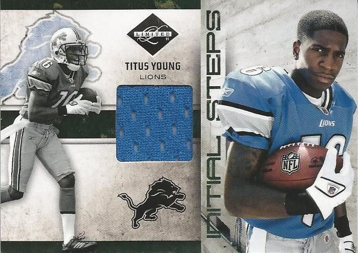 2011 Panini Limited Titus Young Jersey Inital Steps