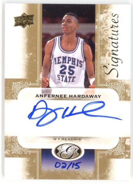 2011 Upper Deck All Time Greats Anernee Hardaway Autograph