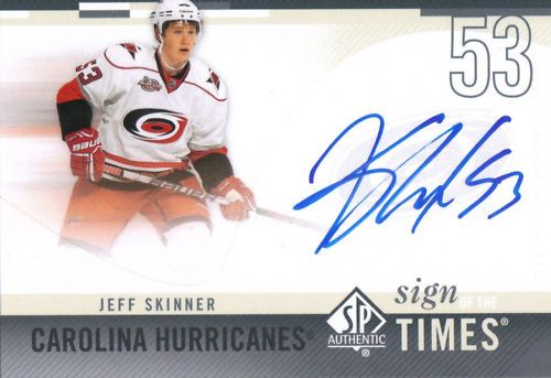 2010-11 Jeff Skinner Sign of the Times Autograph