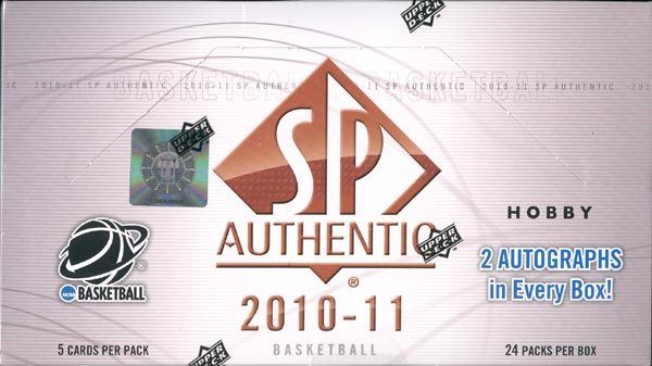 2010-11 Upper Deck Sp Authentic Basketball Hobby Box