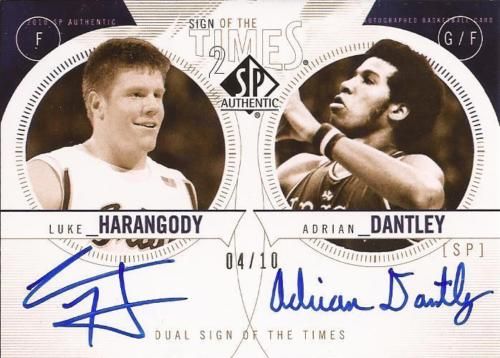 10-11 Sp Authentic Basketball Sign of the Time Dual Autograph