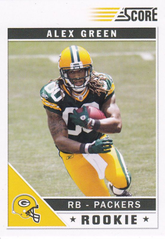 2011 Score Alex Green Packers Rookie RC Card