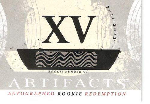 11-12 UD Artifact Autograph Rookie Redemption XV