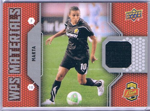 2011 UD Soccer WPS Materials Marta Jersey Card
