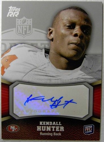 2011 Topps Rising Rookies Kendall Hunter Autograph Rookie