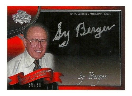 2011 Topps Lineage Sy Berger Autograph /60