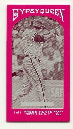 2011 Topps Gypsy Queen Chase Utley Magenta Printing Plate