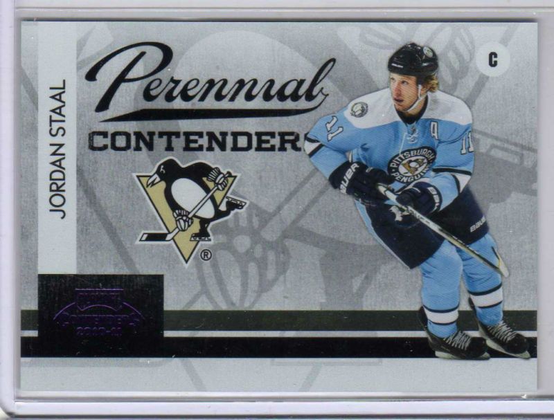 2010-11 Playoff Contenders Hockey Jordan Staal Perennial Insert Card #20