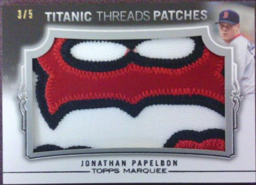 2011 Topps Marquee Titanic Threads Jonathan Papelbon Patch