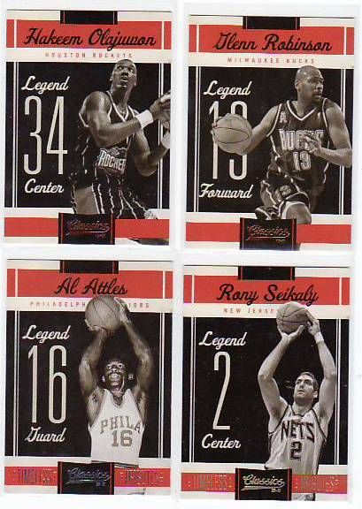 2010-11 Panini Classics Legends Basketball Cards