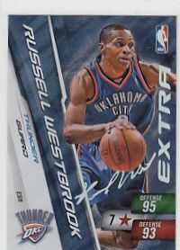 Russell Westbrook Extra Signature Adrenalyn NBA 2 Card