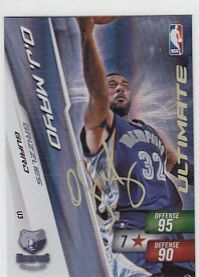 O.J. Mayo Adrenalyn Ultimate Signature Card