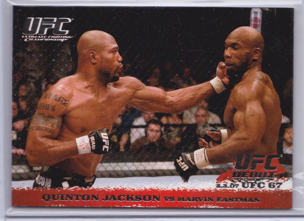 2009 Topps UFC Round 1 Base Set Quinton Jackson - Marvin Eastman Silver 