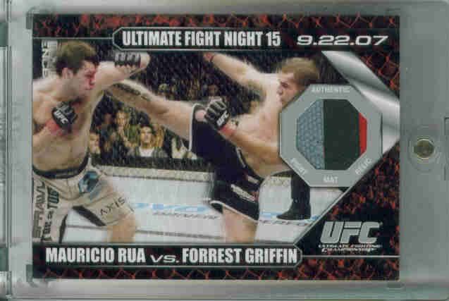 2009 Topps UFC Round 1 #DMRG Mauricio Rua - Forrest Griffin Mat Relics Cards