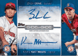 2012 Topps Pro Debut Dual Side By Side Autograph Card