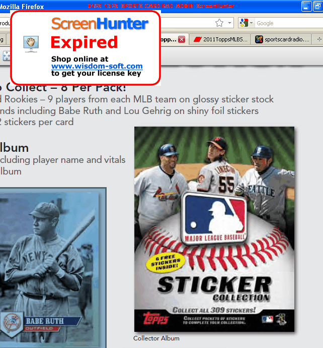 2011 Topps MLB Baseball Sticker Collection Album Cover