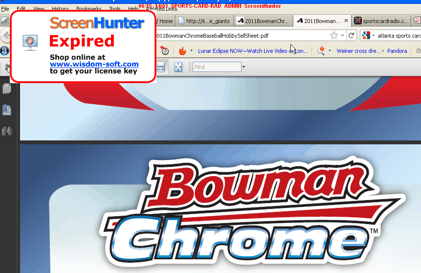 2011 Bowman Chrome Baseball 