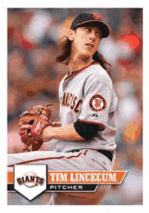 2011 Topps MLB Sticker Tim Lincecum Baseball 