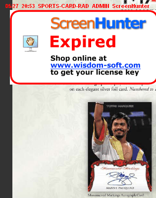 2011 Topps Marquee Manny Pacquiao Autograph