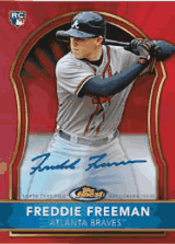 2011 Topps Finest Freddie Freeman Autograph Card