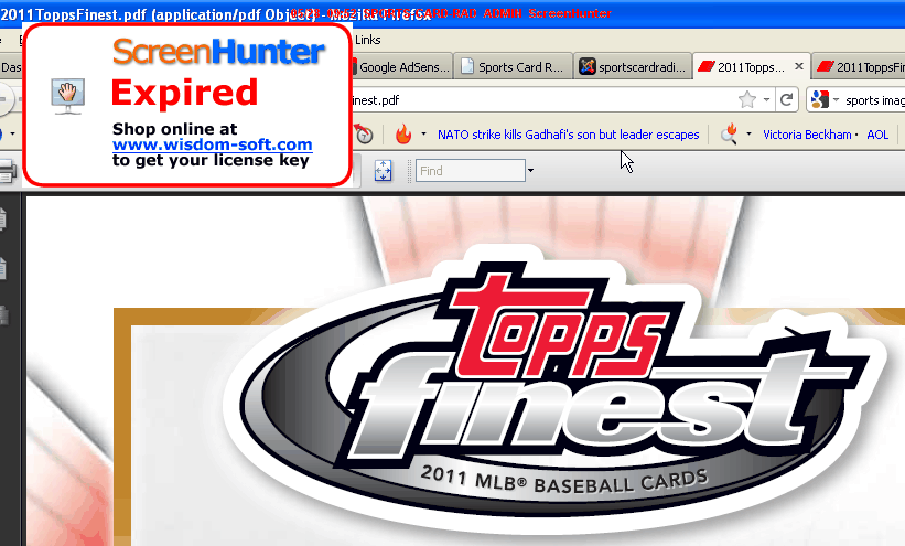 2011 Topps Finest Baseball Logo