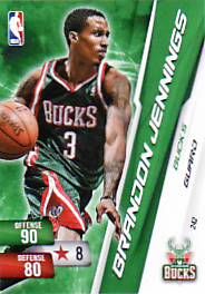 2010-11 Adrenalyn Brandon Jennings Free Code