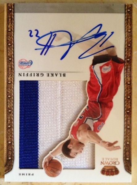 2011-12 Panini Preferred Crown Royale Silhouettes Blake Griffin Jersey Autograph Card