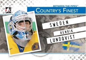 2010/11 ITG Between The Pipes Henrik Lundqvist Countrys Finest Insert Card