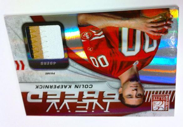 2011 Donruss Elite Colin Kaepernick New Breed Prime Jersey Football Card