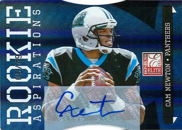 2011 Donruss Elite Football Cam Newton Autograph Aspirations #5/49