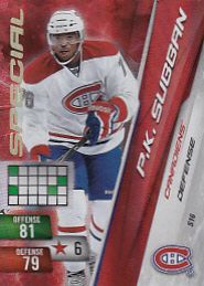 P.K. Subban Special Adrenalyn NHL RC Rookie Card