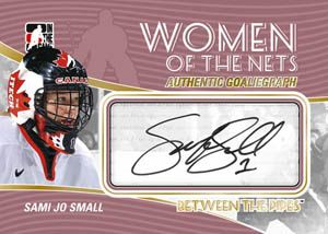2010/11 ITG Between The Pipes GoalieGraph Women of the Game Sami Jo Small Auto Card