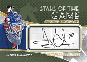 2010/11 ITG Between The Pipes GoalieGraph Henrik Lundqvist Autograph Card